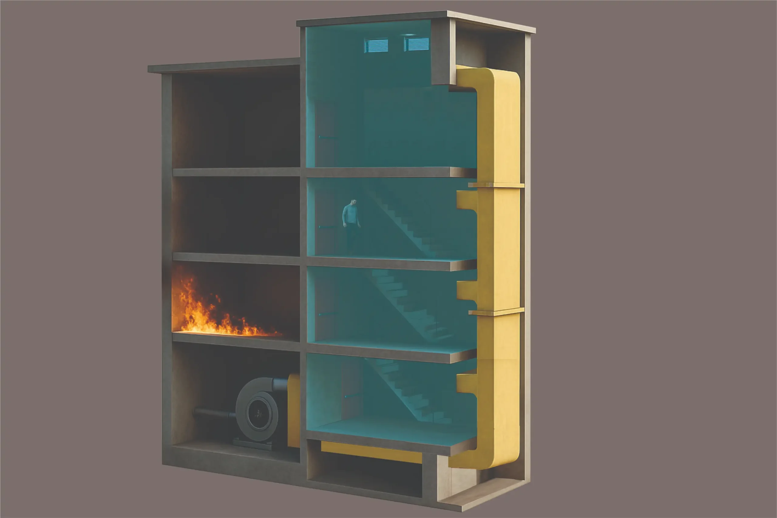 Projetos de Pressurização de Escada